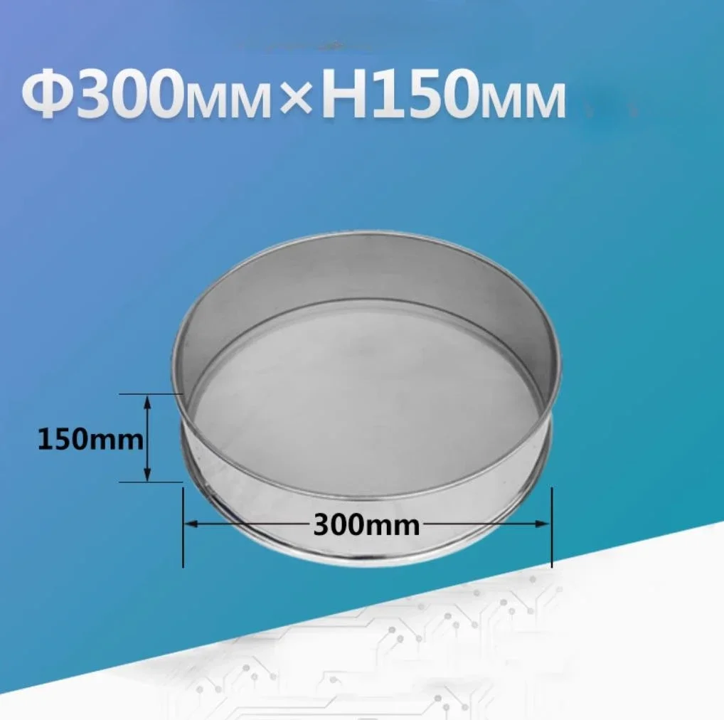 

Diameter 30CM Height 15CM SUS All Stainless Steel Sieve For Electric Vibrating Machine Optional Mesh