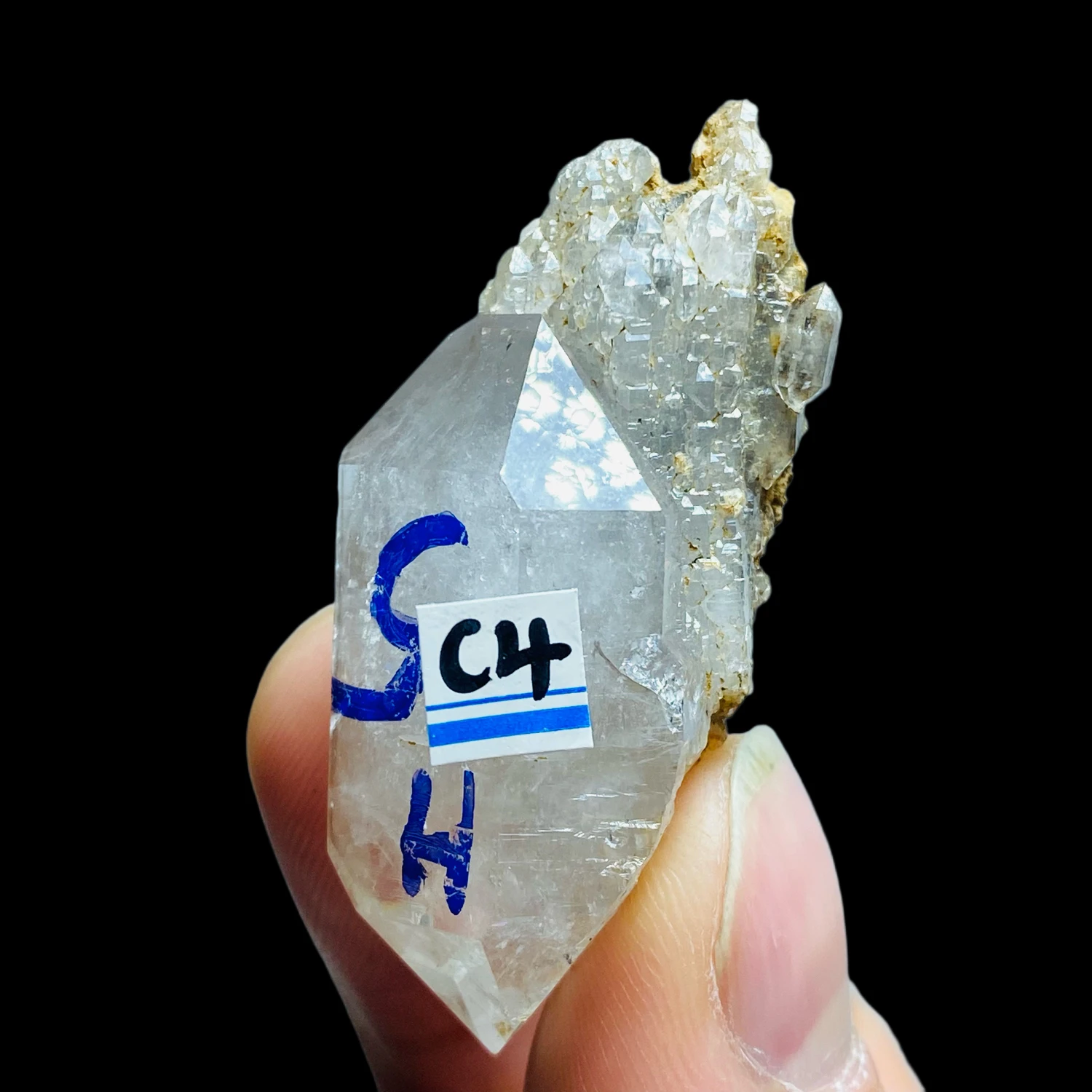 American Herkimer Diamond Chakra Stone Wand Point Healing Home Decoration Collection Of Natural Mineral Specimens