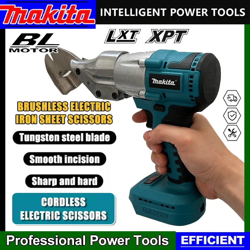 

Makita Electric Cordless Iron Scissors Machine Professional Metal Cutting Tools Rechargeable Sheet Shear Cutter 18V Battery