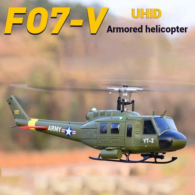 

YUXIANG UH-1 Huey Helicopter F07V 1:34 Six-Channel Remote Control Helicopter Single Propeller Simulation Airplane Model Toy