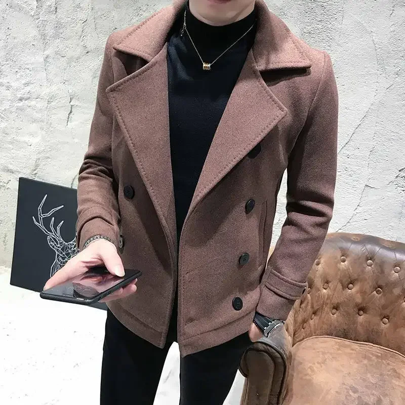 Men\'s Wool & Blends Jackets Winter Sales Of Spring Autumn Joker Clothing Fashion 2024 Male Coats Aesthetic Original Brands Deals