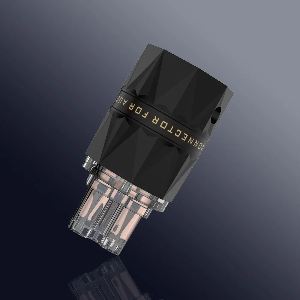 Viborg VM503 VF503 ทองแดงบริสุทธิ์ US ปลั๊กไฟ AC Connector สําหรับเสียง DIY สายไฟ US DIY Power connector