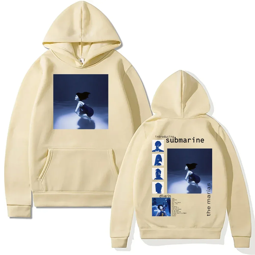 بلوفرات فرقة Marias The Marias Submarine ألبوم شعبي هوديس موضة المرأة البلوز للجنسين القطن ملابس كاجوال هودي