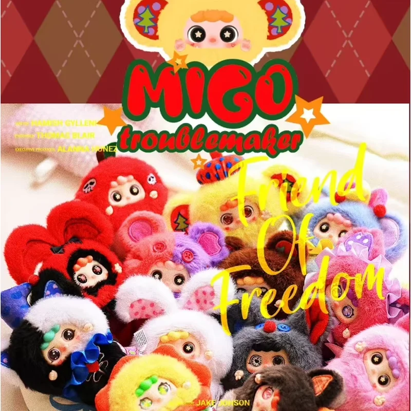 

Baby Three Migo Little Trickster Series виниловая плюшевая глухая коробка настольные украшения вешалки для рюкзака изысканный декор подарок на Хэллоуин