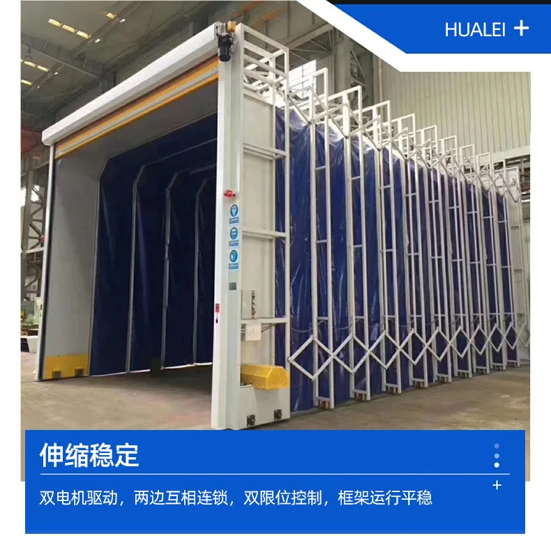 Factory Direct 2026 Mobile Telescopic Room, Fully Automatic Wet And Dry Rail Spray Room Mobile Telescopic Spray Room