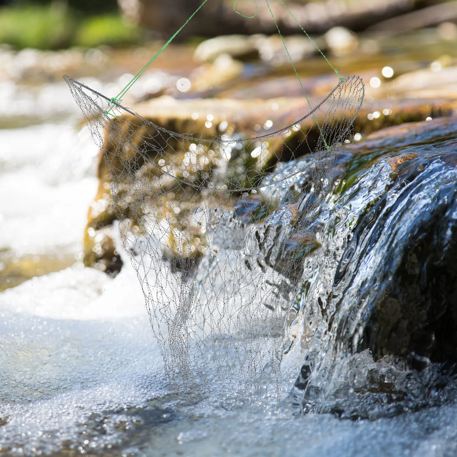 

Hanging Fishing Thickened Weighted Triple Pier Drop Rope Nets Fly L Fishpond Minnow Fishing Net Shrimp Crab