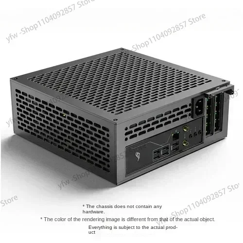 Single-display 1u Power Supply Itx Chassis Double-sided Chamfer 5L Mini A24-V5 Dual-slot