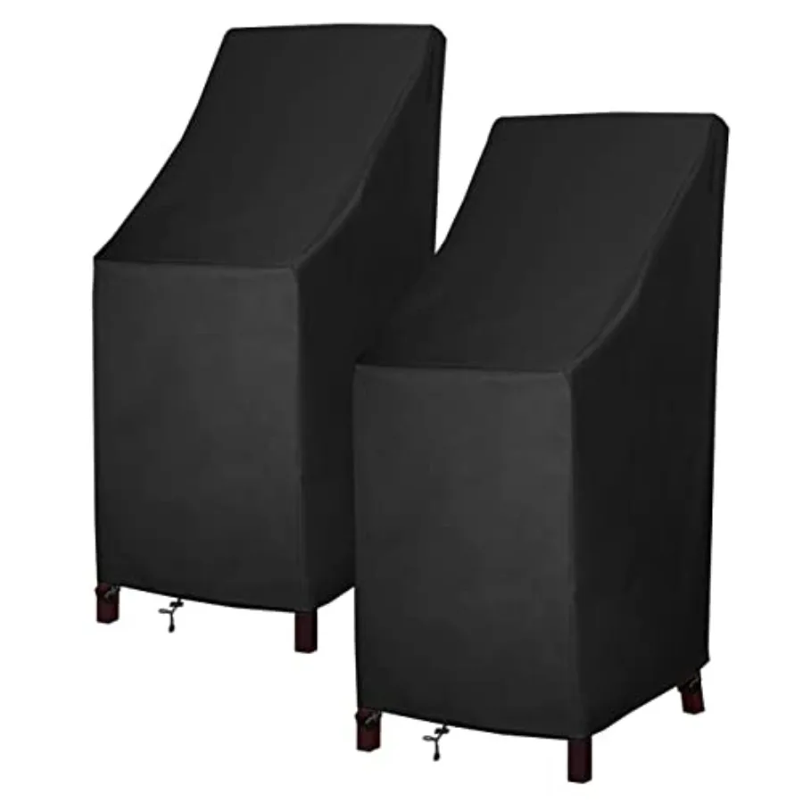 

Чехлы для штабелируемых садовых стульев с высокой спинкой, уличные чехлы для стульев 600D, сверхпрочные водонепроницаемые чехлы для садовой мебели и барных стульев F