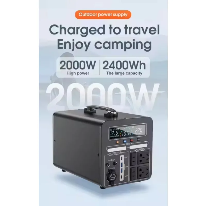 OEM ODM Power Station Solar Energy System 1200W 2000W 3000W 5000W Lifepo4 Outdoor Solar Power Generator Portable