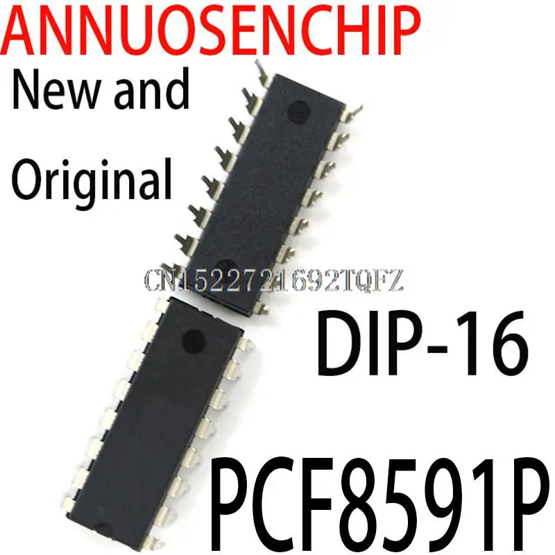 2PCS New and Original PCF8591 DIP-16 PCF8591P