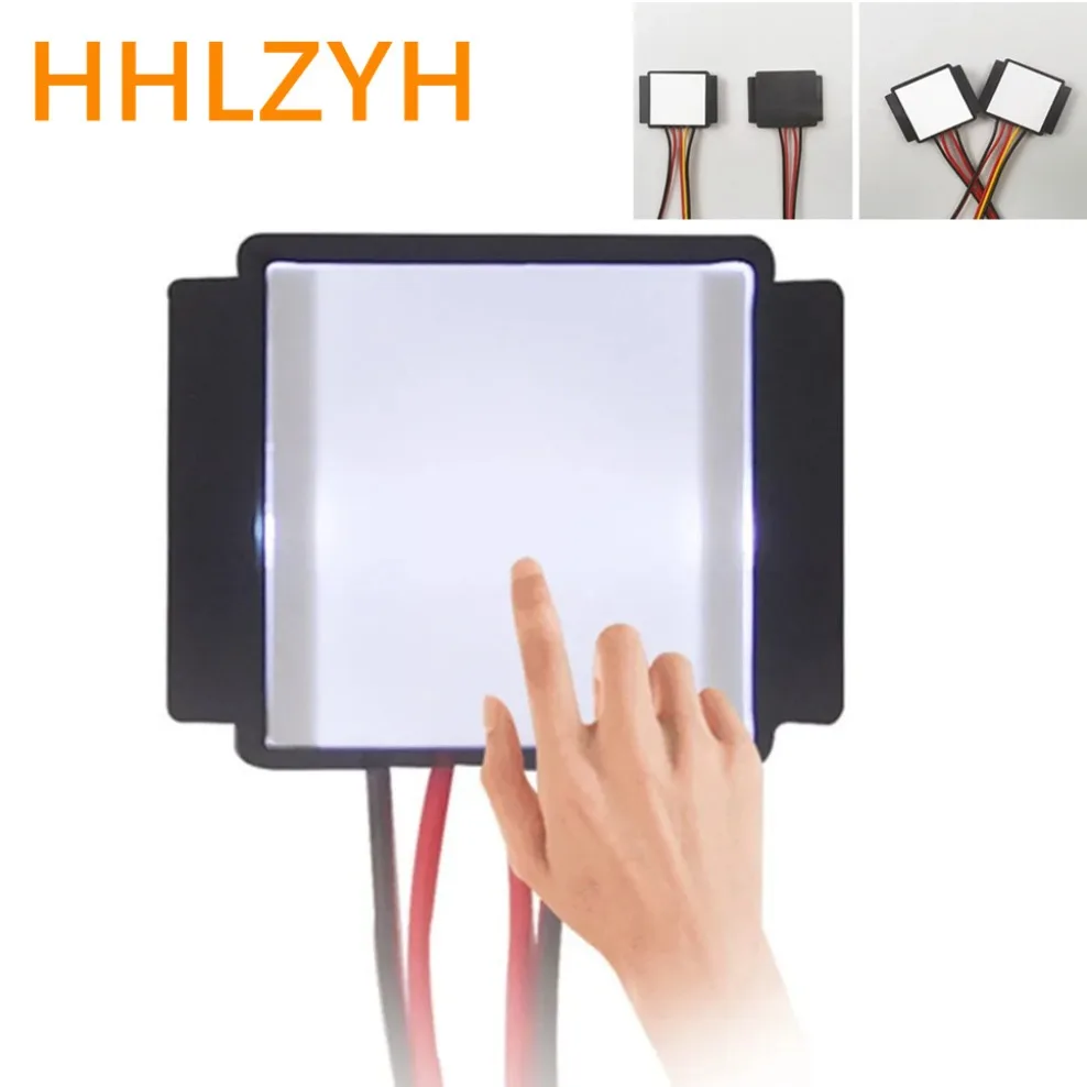 HHLZYH DC 12V 24V Mirror Touch Switch Bathroom Mirror Makeup Mirror LED Monochrome Tricolor Electrodeless Dimming Switch Adjusta