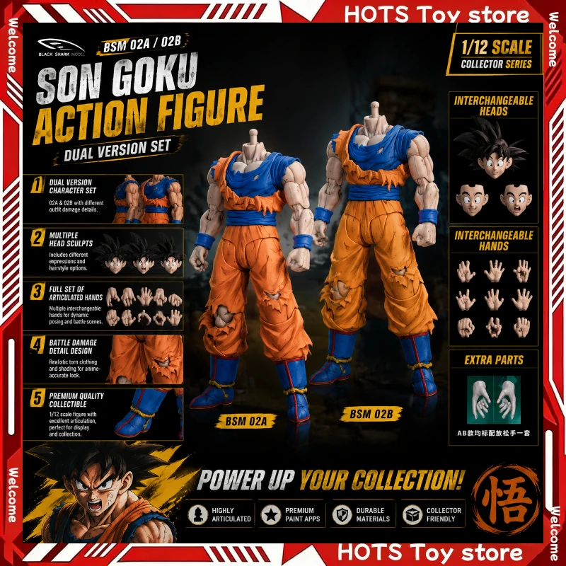 nouveau-shf-black-shark-dragon-ball-bsm-02b-son-goku-accessoires-super-saiyan-figurine-d'action-anime-modele-de-collection-jouet-cadeau