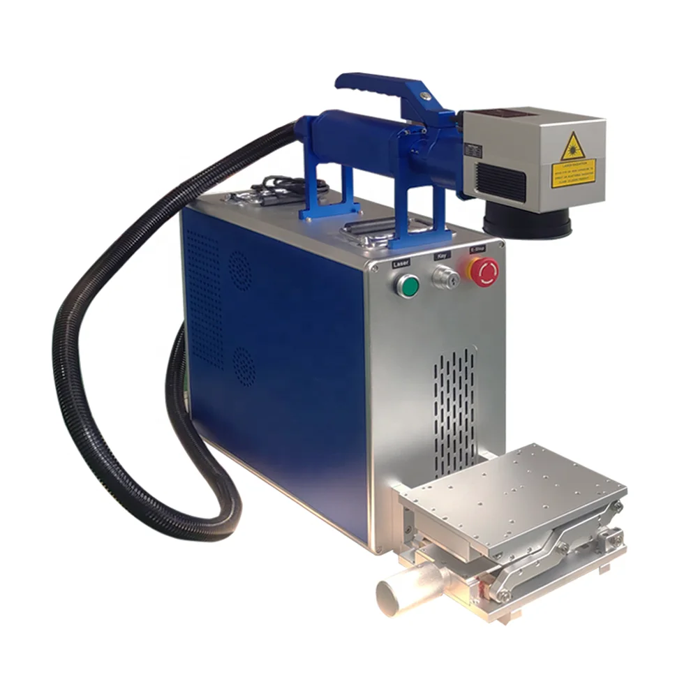 TLF KEYI 20w 30w 50w Portable  Marker Stainless Steel Handheld Mobile Mini Fiber  Engraving Machine Price