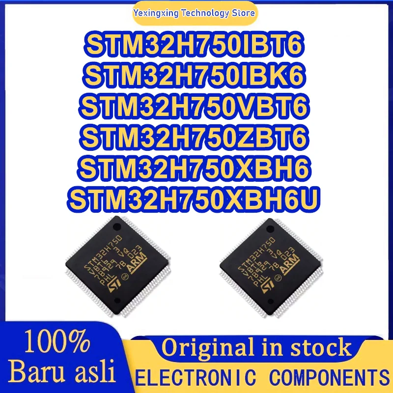 

STM32H750IBT6 STM32H750IBK6 STM32H750VBT6 STM32H750ZBT6 STM32H750XBH6 STM32H750XBH6U Микросхема 100% новый оригинальный на складе