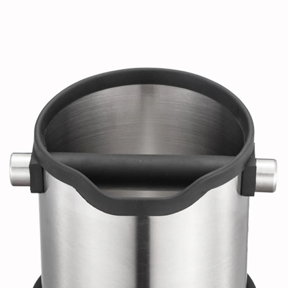 

Espresso Grounds Stainless Espresso Grinding Waster Holder Waste Container Large Capacity Anti Slip