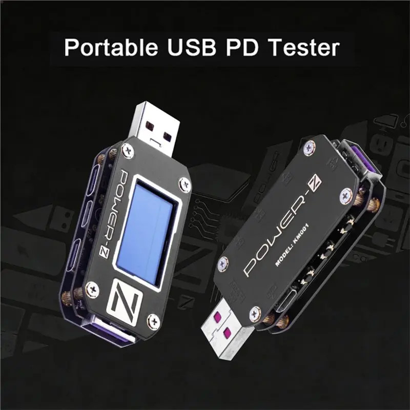 

AA60-For POWER-Z KM001 USB PD Tester Multifunction USB Digital Voltmeter PD Type-C QC3.0 Voltage Current For Power Detector