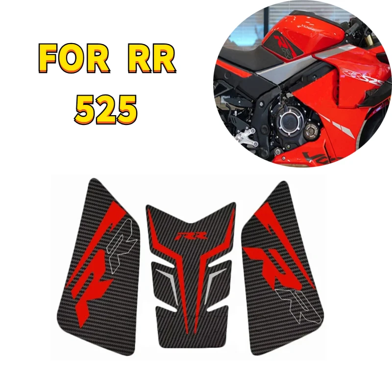 

RR525 Motorcycle 3D Carbon Fiber Anti Slip Fuel Tank Pad Protector Side Knee Grip Sticker Pads For Loncin Voge RR525 RR 525