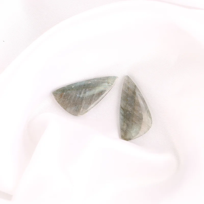 

B&F Labradorite Earring Beads, Handmade Natural stones beads, Polished Stones for jewelry Making Supplies