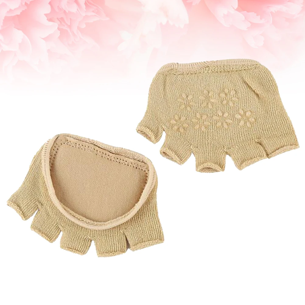 

Five Toe Socks Peep Breathable Sweat-absorbent Half Forefoot Pads Skin-friendly High Heel