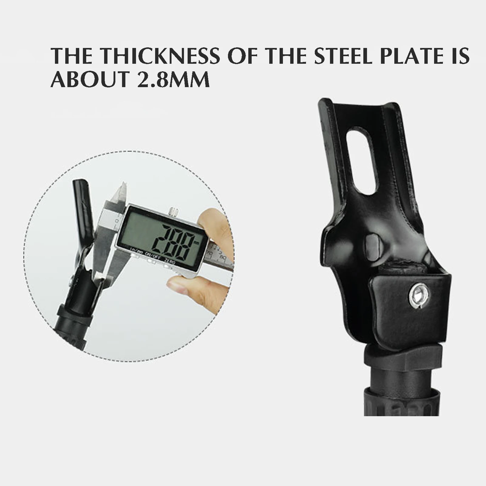 Bicycle Footrests Bike Kickstand Built-in Spring Adjustable Side Kickstand Parking Stand For Easily Children Bike Mountain Bike view 4