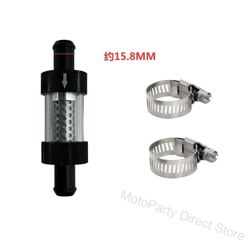 5/8" Universal-Inline-Heizkernfilter, Kühlmittelfilterklemmen & Inspektionssystem, Edelstahl-Filtergewebe, passende Halterung – Detail 2
