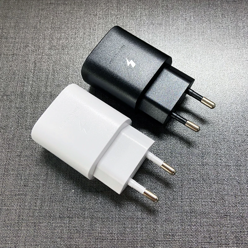 سامسونج 25 واط USB C شاحن سوبر سريع تهمة PD شحن سريع USB-C محول لسامسونج غالاكسي S22 الترا S21 FE نوت 10 A53 A05s