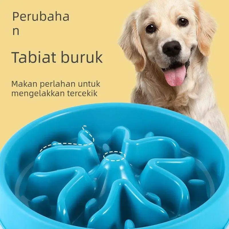 

Large Size Dog Bowl Anti-Flip Pet Slow Feeding Bowl Prevent Choking Bowl for Large Dogs Such as Labrador Gentle Feeding Basin