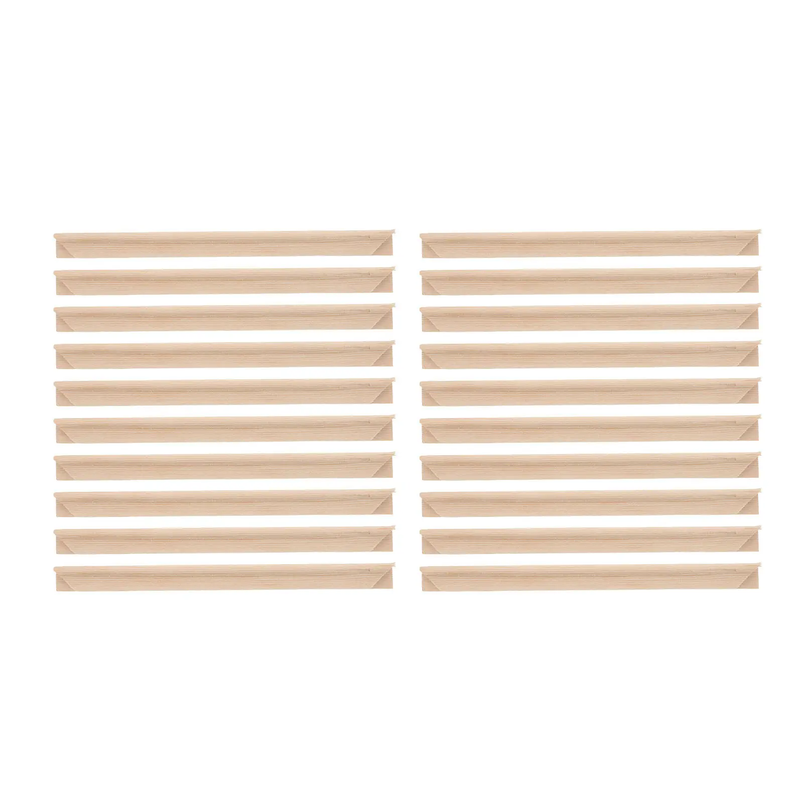 

6Pcs Natural Wood Floating Frames DIY Craft Wood Photo Frames for Oil Painting Canvas Wall Hanging Picture Frame Art Decoration