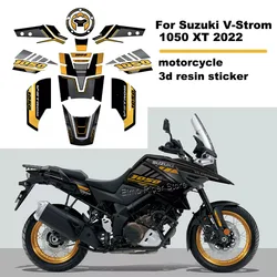 For Suzuki V-Strom 1050 XT 2022 Motorcycle 3D Gel Epoxy Resin Protective Sticker Tank Pad Stickers Decals Kit