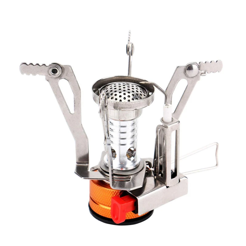 

Mini Ultralight Camping Stoves Cooking Burners Folding Hiking Travel Gas Stove Outdoor Portable Furnace Picnic Cooking Stove Hot