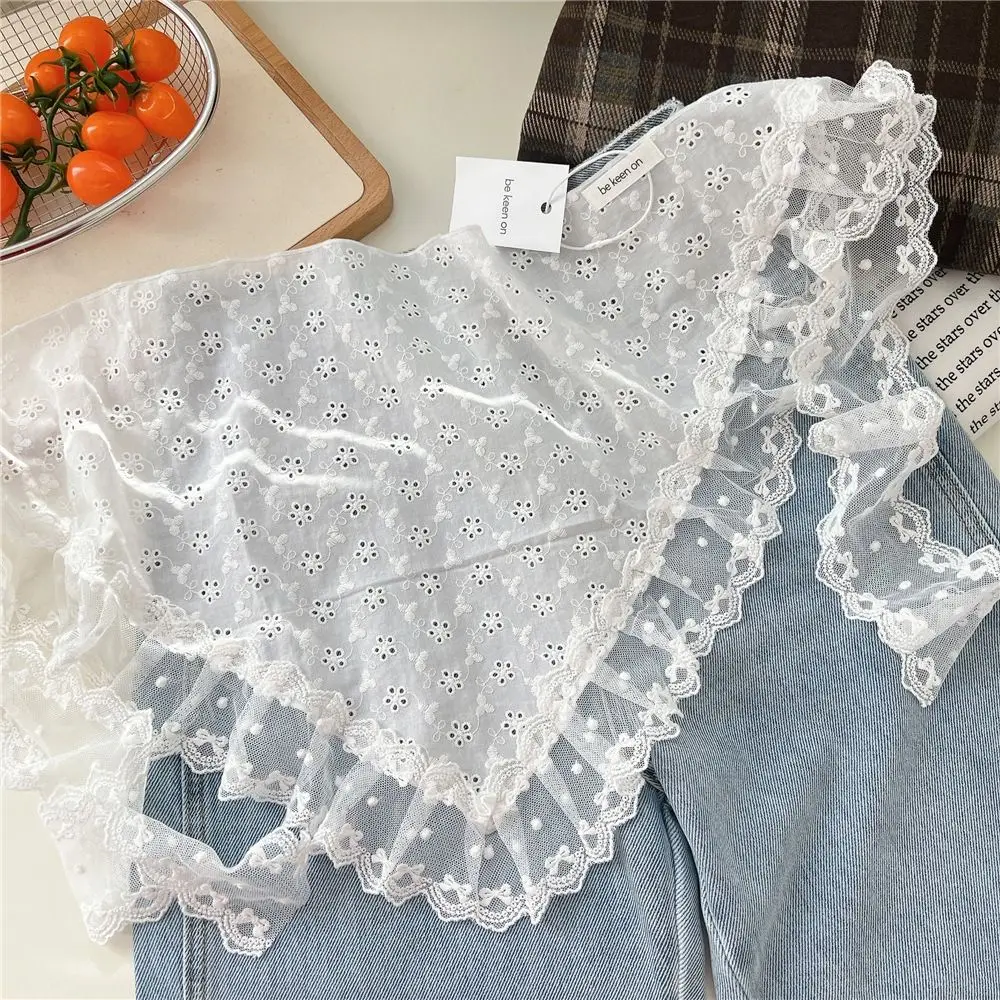 

Вышитый кружевной платок с цветами, мини-юбка в стиле Y2K, шикарная кружевная мини-юбка, повседневные богемные банданы для женщин