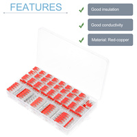 75pcs Lever Wire Connector Set Compact Splicing Tool For Electrical Wiring Transparent Cover Insulation Wire Splicing Kit