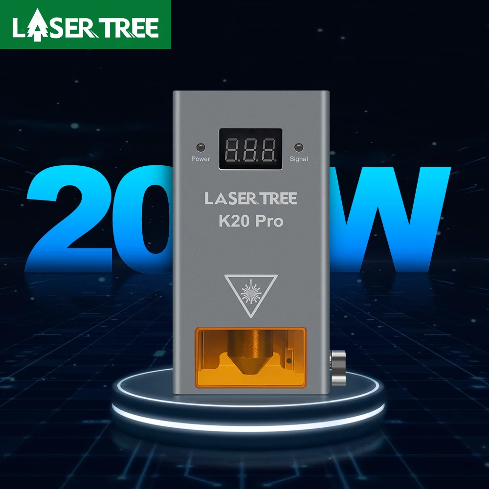 LASER TREE K20 20W Optical Power Laser Module with Air Assist 4 Diodes ...