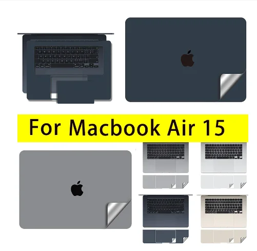 Body Protector Sticker for MacBook 2023 2022 New Air M3 15 13.6 A2941 M2 A2681 Palms Guard Rest Cover+Trackpad Protector Sticker