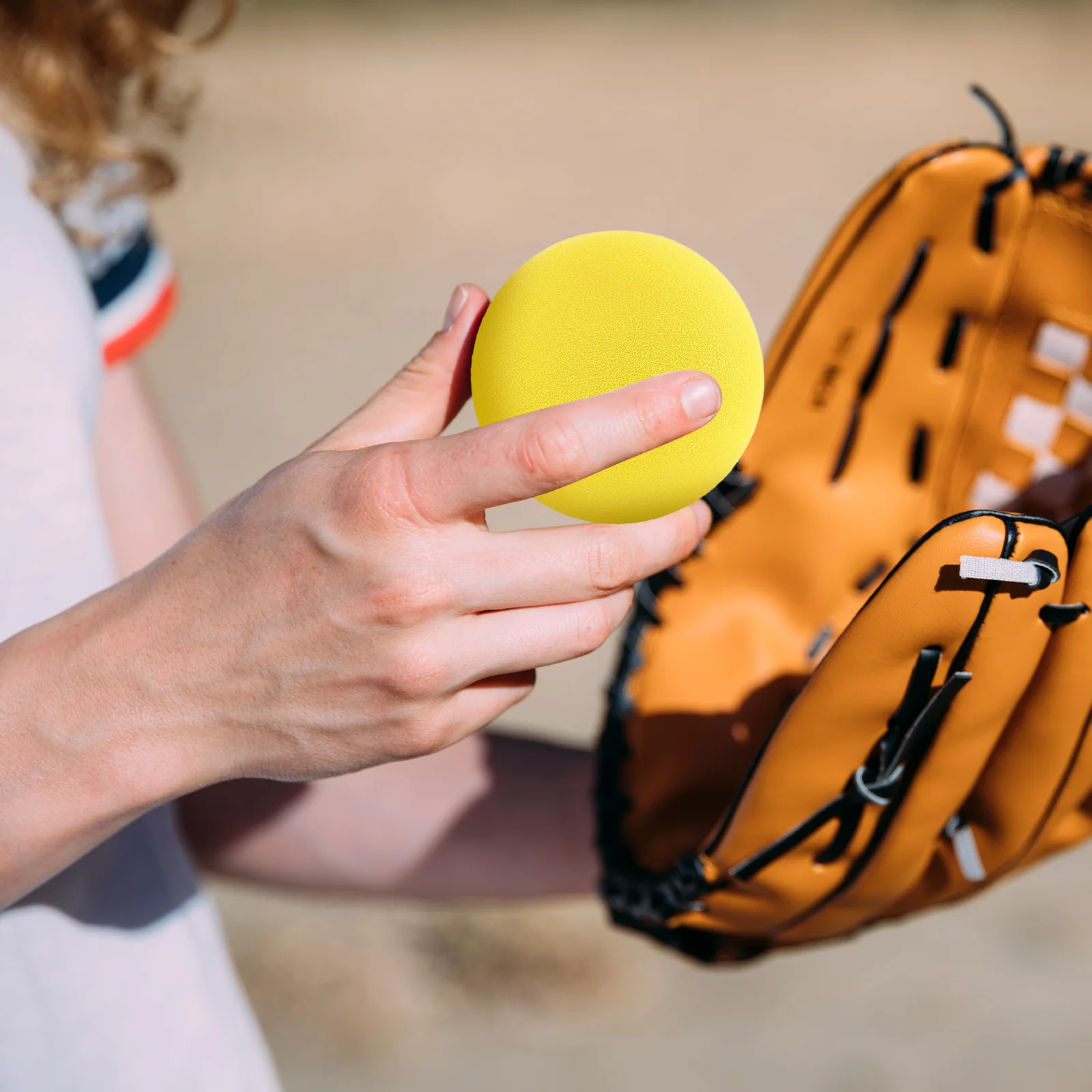 

5Pcs 's Training Baseballs Eva Sponge Softballs Safe for Elementary School Throwing Hitting Practice Indoor Outdoor Use