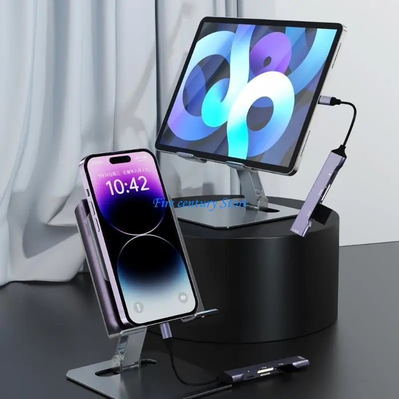 

J6PA 6 в 1 Multi -функциональный тип C карт считывателя USB C TO MSM2/USB Reader 480 Мбит/с передачи данных Скорость передачи