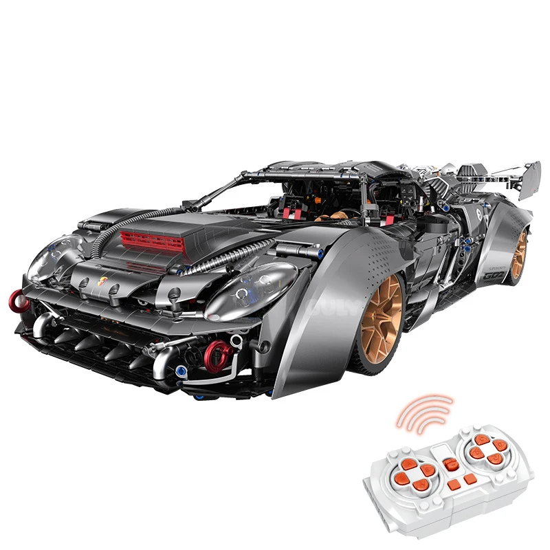 IN STOCK MOC Technical 1:8 Remote Control Sports Car Building Blocks Model Bricks Assembling Toys for Children Birthday Gift Set