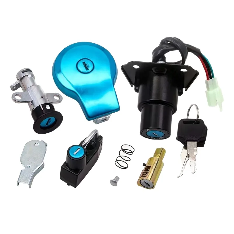 Fuel Gas Cap Ignition Switch Seat Lock Key Set for Yamaha XV250 ROUTE 66 XV125 4RF Virago XV535 XV240 250 3LS XV 250 125