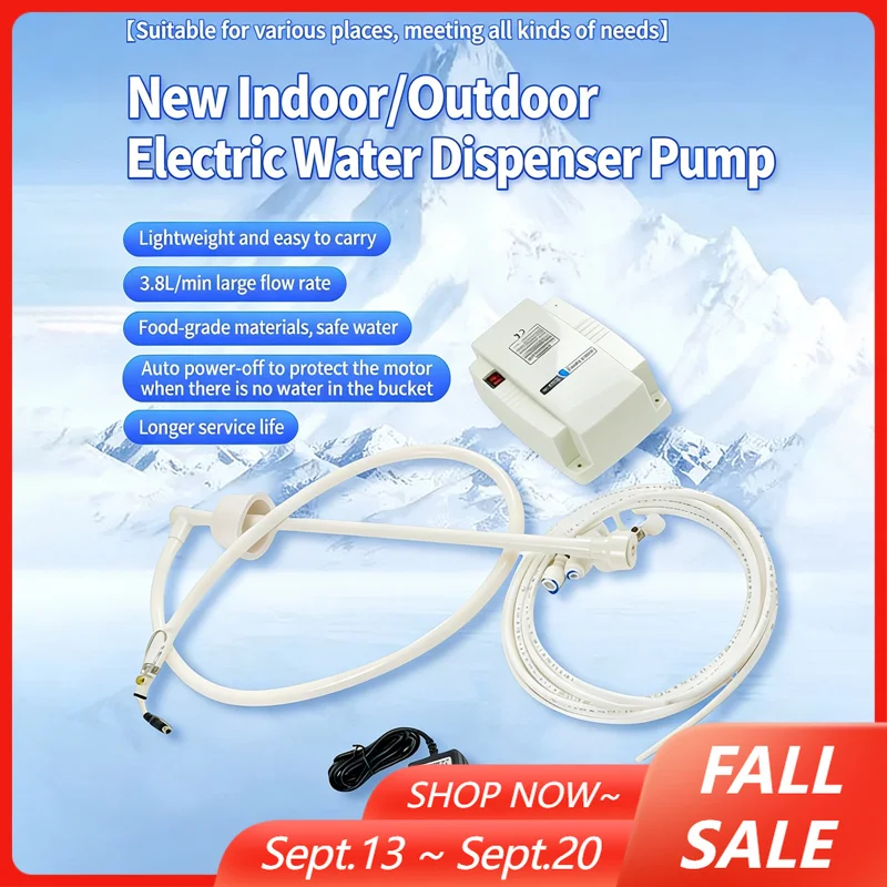 Automatic Self Priming Water Pump 3.8L/min Flow Under Sink Electric Drinking Water Dispenser System for Home Bottled Water Pump