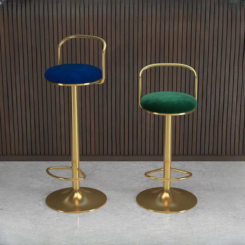 Bar chairs, Nordic rotating lift backrest chairs, modern and minimalist bar chairs, front desk chairs