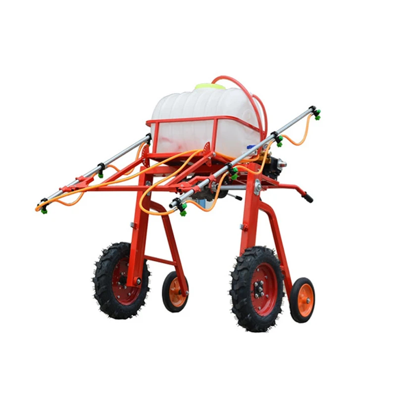 Hand-push Pesticide Jet Aircraft Spray bar Type Large Area Sprayer Four-wheeled Rice and Wheat  Pesticide Sprayer