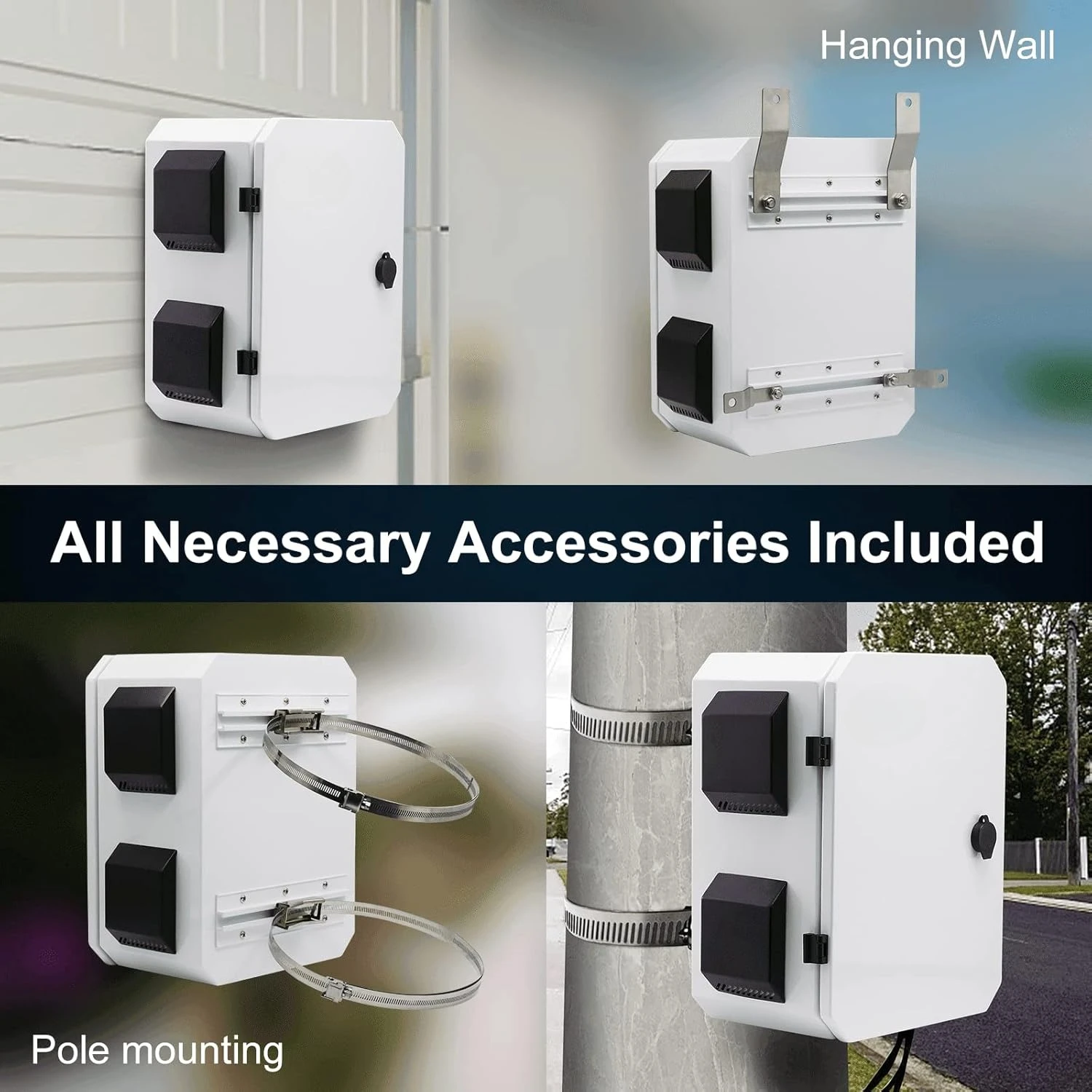 صندوق كهربائي خارجي، لوح فولاذي ملفوف على البارد، شعاع خلفي من سبائك الألومنيوم، تصميم تهوية من قطعة واحدة، مقاوم للماء IP65، للبيع