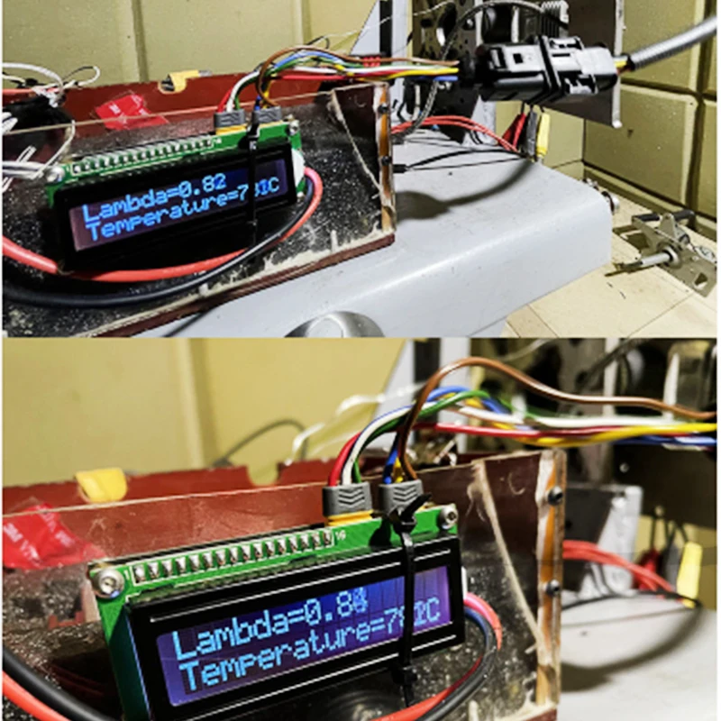 Tragbarer kleiner LSU4.9 Luft-Kraftstoff-Verhältnis-Analysator DLE60120 für Drohnenmotor-Vergaser zur Einstellung des AFR-Werts und des Lambdawerts – Detail 11
