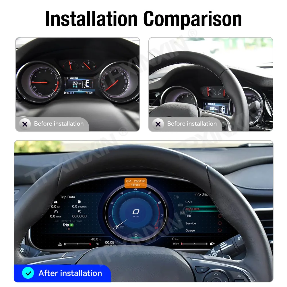 Digital Dashboard For Buick LaCrosse 2016~2022 LCD Dashboard Multifunction Car Interior Refit Accessories Full LCD Digital