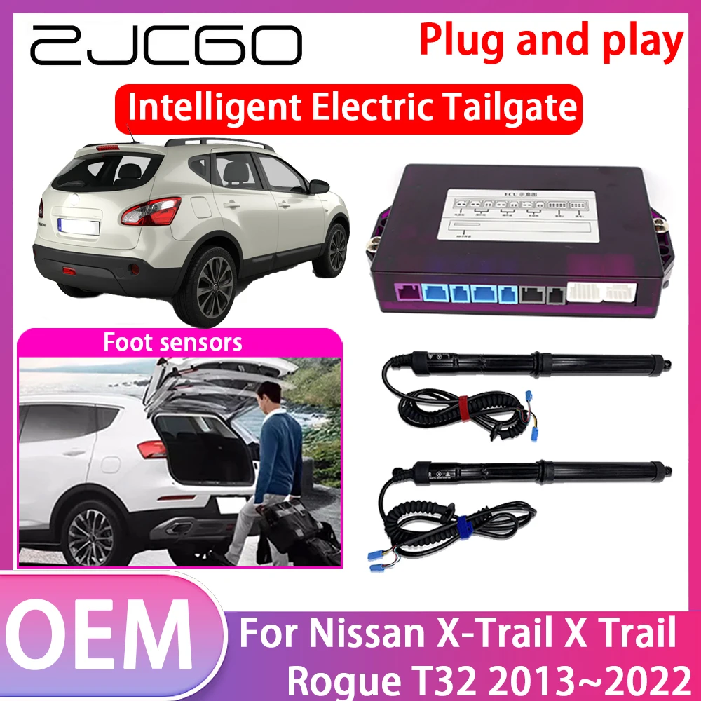 ZJCGO Electric Tailgate Lift Drive Trunk Opening Tail Gate Lift Soft Close Car Door For Nissan X-Trail X Trail Rogue T32