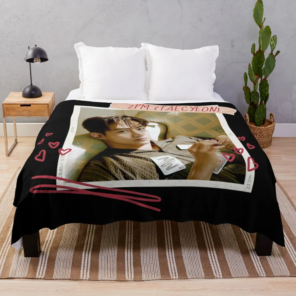 

PM - 2PM OK TAECYEON - Vincenzo Cassano Throw Blanket Stuffed Blankets Luxury Blanket Dorm Room Essentials Soft Blanket