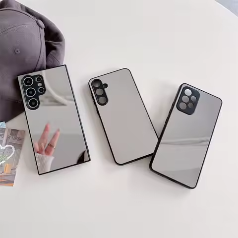 Luxury Makeup Mirror Phone Case For Samsung Galaxy S25 S24 S23 S22 S21 Ultra Back Cover For Samsung A15 A35 A36 A55 A56 Case