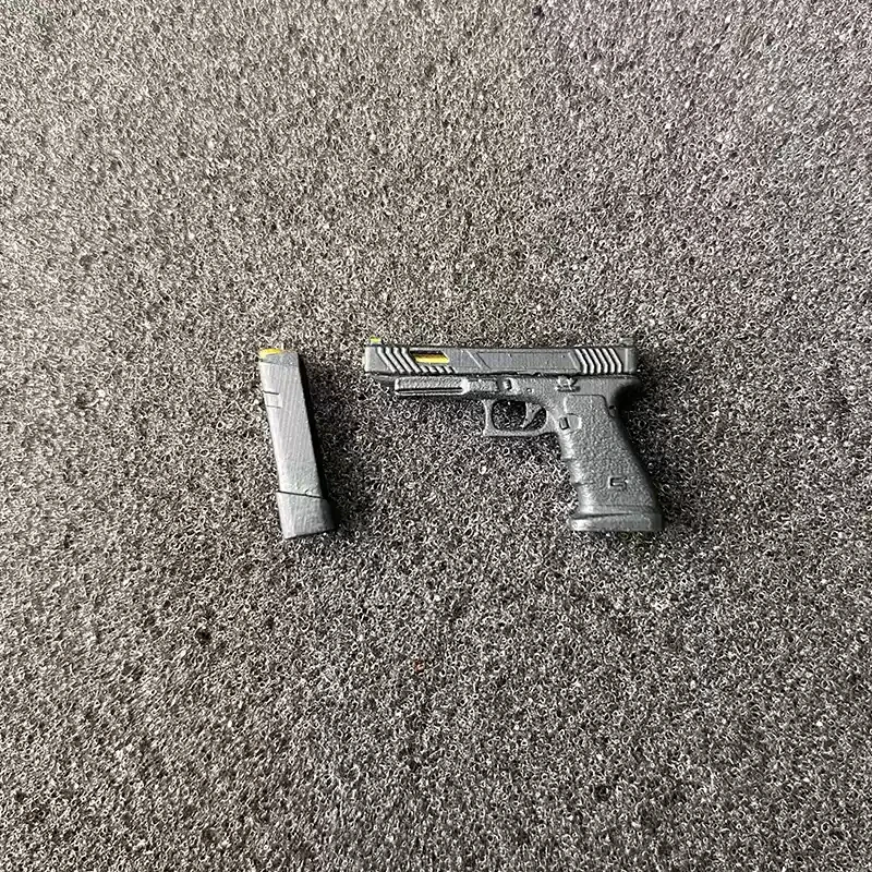 TTIG34 1/12 Maßstab 3D-Harzmodell Abnehmbares Gewehr mit Magazin Miniatur-Waffenmodell Szenenrequisiten für 6-Zoll Mezco HASUKI Actionfigur – Detail 12
