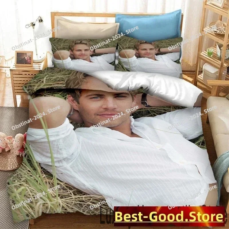 Fashion 3D Paul Walker Bedding Set Printed single Comforter Quilt Bed Cover Duvet Cover Pillow Case 3 Pieces Set Kids Adult Size