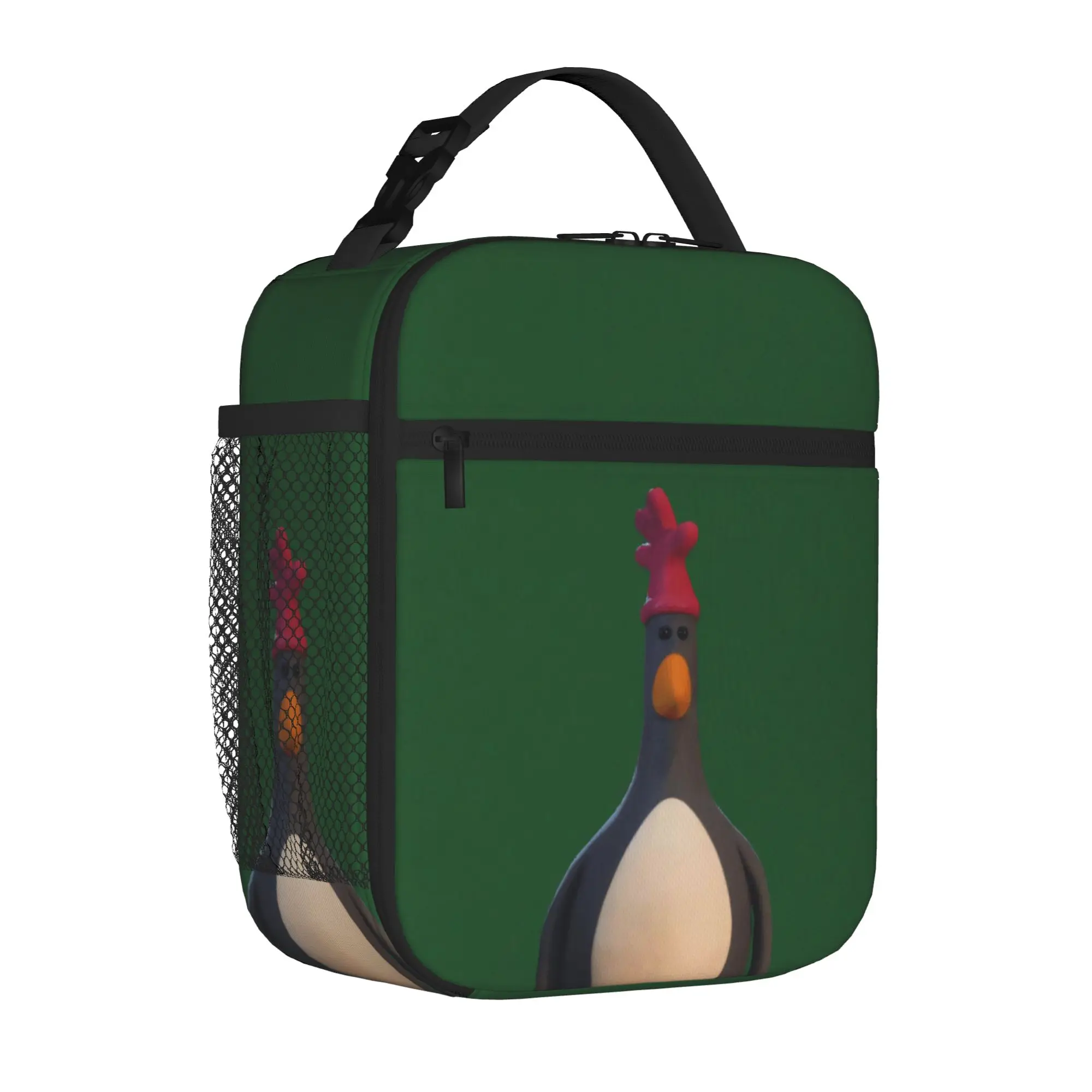 Feathers Penguin McGraws Insulated Lunch Tote Bag for Travel Chicken Disguise Funny Portable Cooler Thermal Men Women Bento Bags